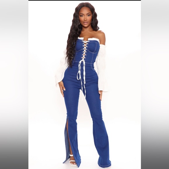 Fashion Nova Pants - Denim jumpsuit